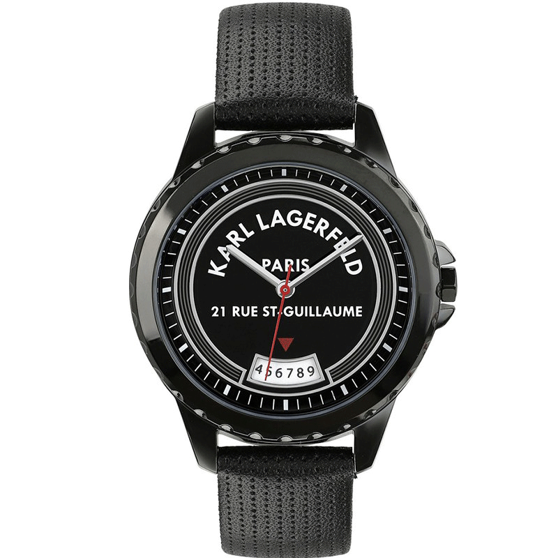 Karl lagerfeld black women's watch sale